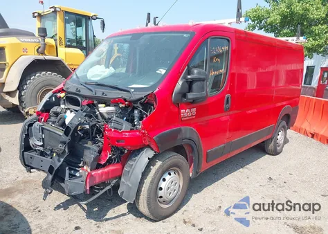 2021 Ram Promaster 1500 Low Roof 136 Wb from USA, damaged, VIN 3C6LRVAG1ME532258